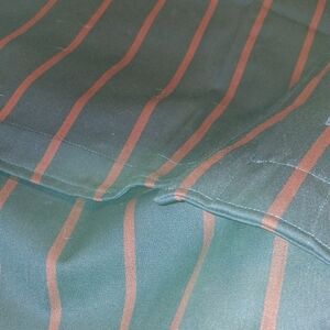 Lauren Ralph Lauren Navy Pilllow Shams with Rust Stripes